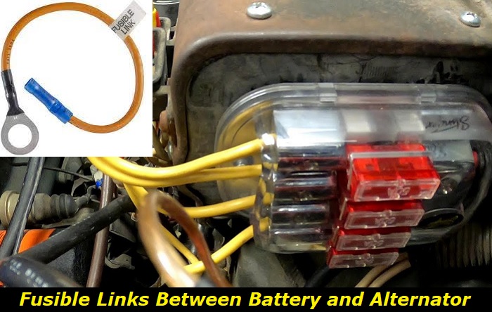 fusible link between alternator and battery